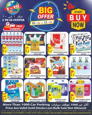 Big Grocery Offers 5–11 Feb 2026 In 1to10 Center Dubai